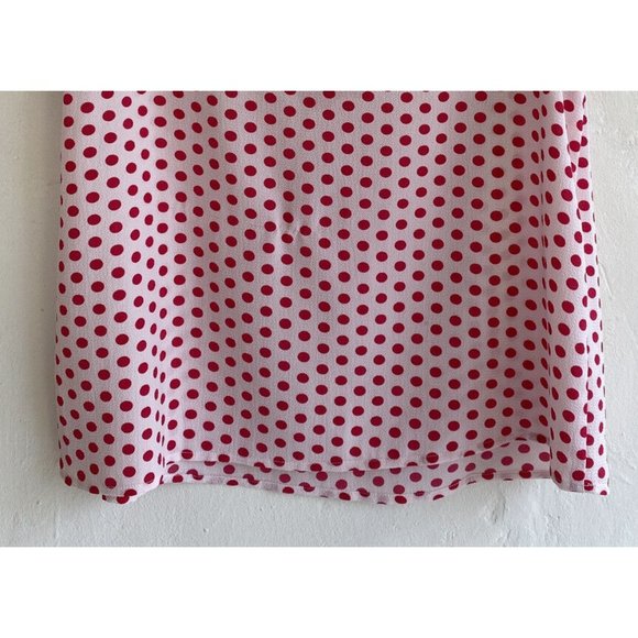 COPY - Monteau Women's Cold Shoulder Polka Dot Blouse Top Large White Red Flowy… - Picture 7 of 8